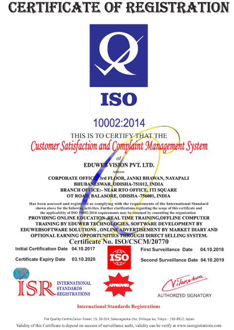 ISO 9001 - 2015 Certificate